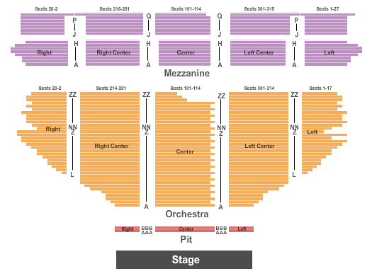 Hollywood Pantages Theatre Phantom of the Opera Seating Chart